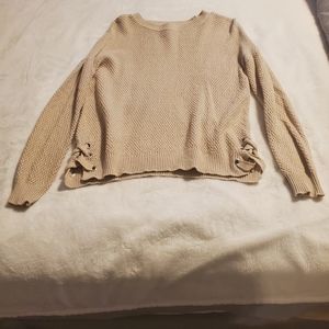 Cream sweater size small
